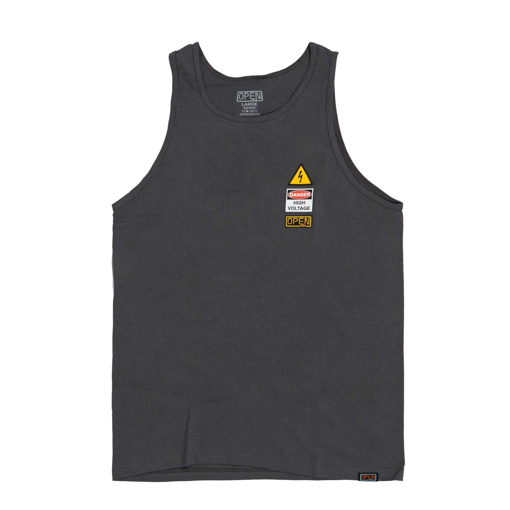 Screw Up Tank Top Charcoal-Open 925
