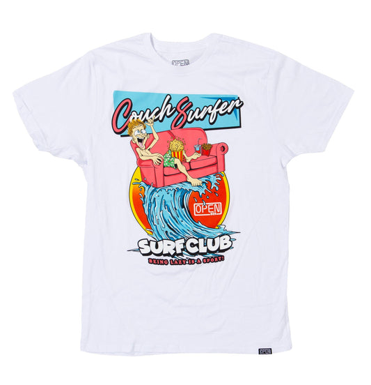 Couch Surfer S/S Tee White-Open 925