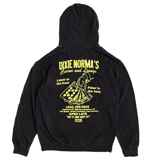 Dixie Norma's Hoodie Pigment Dye Black-Open 925