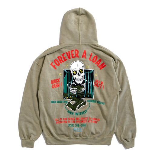 Forever A Loan Hoodie Sand-Open 925