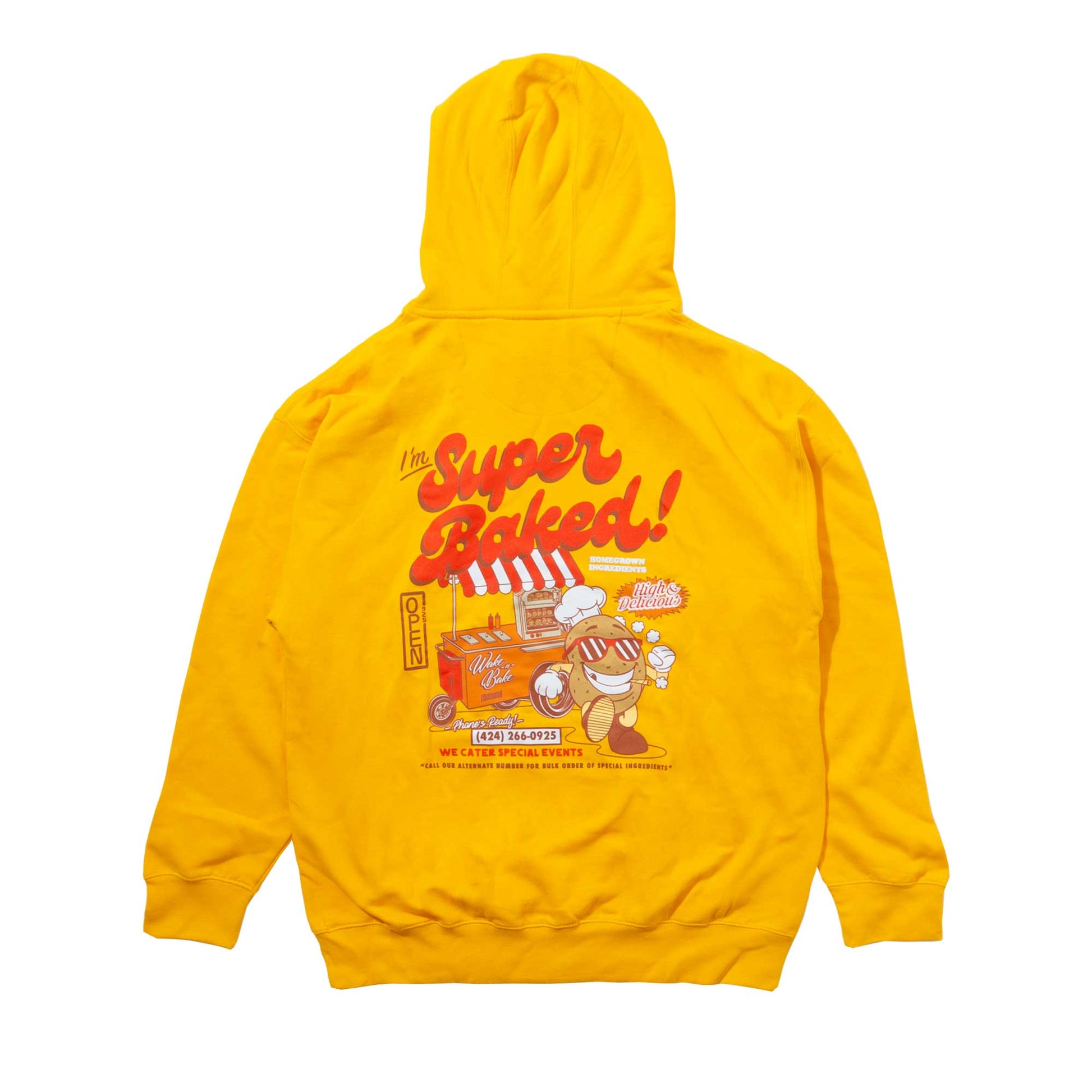 Super Baked Hoodie Gold-Open 925