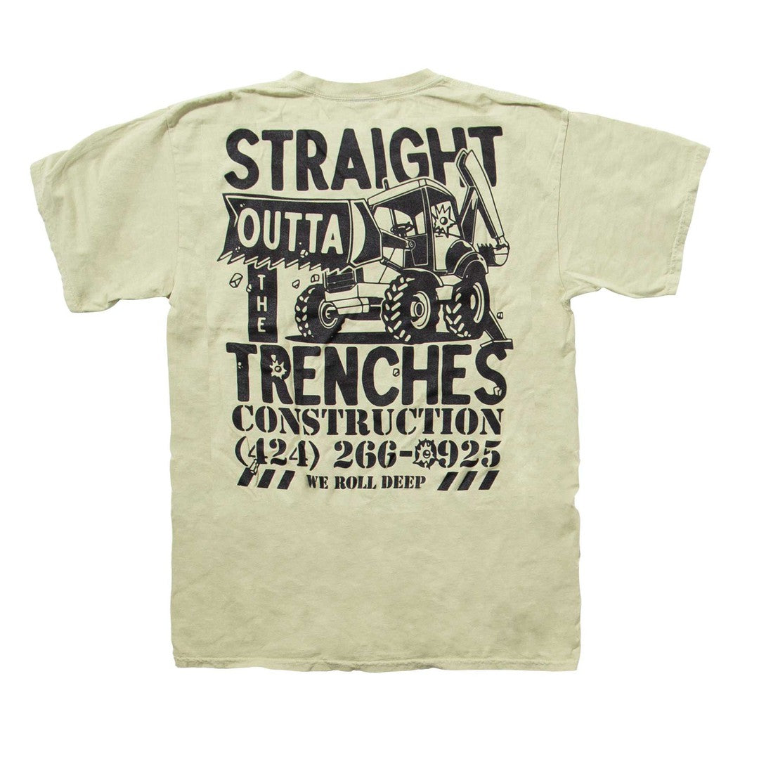 Trenches Tee Green Wash-Open 925
